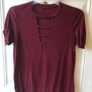 Maroon shirt
